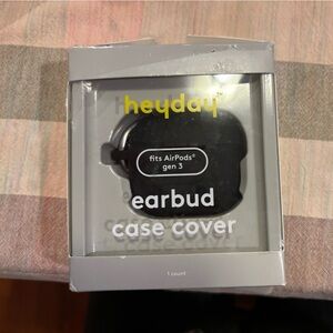 Heyday Black Earbud Case Cover for AirPods Gen 3